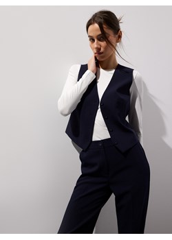 Mohito - Granatowa elegancka kamizelka - granatowy ze sklepu Mohito w kategorii Kamizelki damskie - zdjęcie 185444349