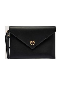 Pinko Skórzana kopertówka FLAT PURSE HANDLE - id: PI254W000148582 - marki Pinko - 185444716 Pinko Skórzana kopertówka FLAT PURSE HANDLE ze sklepu Gomez Fashion Store w kategorii Kopertówki - zdjęcie 185444716