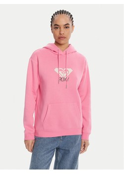 Roxy Bluza ERJFT05020 Różowy Regular Fit ze sklepu MODIVO w kategorii Bluzy damskie - zdjęcie 185446136
