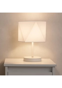 Biała lampka nocna z abażurem PASADENA ze sklepu Lysne w kategorii Lampy stołowe - zdjęcie 185447045
