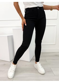 Czarne Spodnie Skinny ze sklepu ModnaKiecka.pl w kategorii Jeansy damskie - zdjęcie 185451455