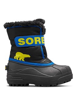 Sorel Botki zimowe &quot;Snow Commander&quot; w kolorze czarno-niebieskim ze sklepu Limango Polska w kategorii Buty zimowe dziecięce - zdjęcie 185452359