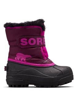 Sorel Botki zimowe &quot;Snow Commander&quot; w kolorze fioletowo-różowym ze sklepu Limango Polska w kategorii Buty zimowe dziecięce - zdjęcie 185452365