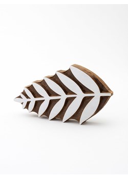Samimi Stempel &quot;Leaf&quot; w kolorze jasnobrązowo-białym - 10 x 6 cm ze sklepu Limango Polska w kategorii Zabawki - zdjęcie 185452458