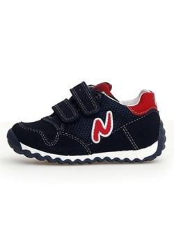 Naturino Skórzane sneakersy &quot;Sammy 2&quot; w kolorze czarno-granatowo-czerwonym ze sklepu Limango Polska w kategorii Buty sportowe dziecięce - zdjęcie 185453076