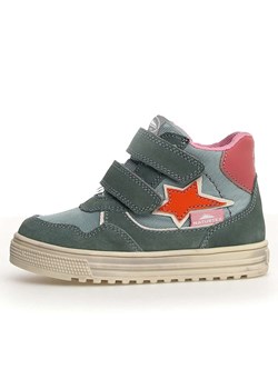 Naturino Skórzane sneakersy &quot;Hess 3&quot; w kolorze turkusowo-różowym ze sklepu Limango Polska w kategorii Buty zimowe dziecięce - zdjęcie 185453135