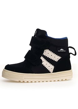 Naturino Skórzane sneakersy &quot;Tabby&quot; w kolorze czarnym ze sklepu Limango Polska w kategorii Buty zimowe dziecięce - zdjęcie 185453147