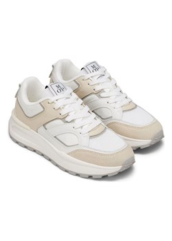 Marc O´Polo Skórzane sneakersy w kolorze beżowo-białym ze sklepu Limango Polska w kategorii Buty sportowe damskie - zdjęcie 185453387