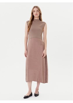 BOSS Sukienka codzienna Ferdolini 50542873 Beżowy Regular Fit ze sklepu MODIVO w kategorii Sukienki - zdjęcie 185454115