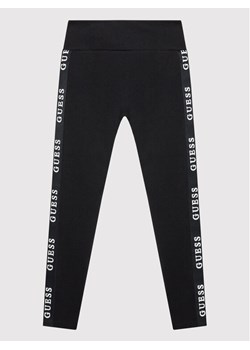 Guess Legginsy J2YB09 KABR0 Czarny Slim Fit ze sklepu MODIVO w kategorii Spodnie dziewczęce - zdjęcie 185454137