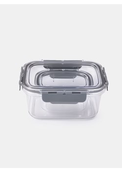 Sinsay - Pojemniki na żywność z pokrywką 2 pack - szary ze sklepu Sinsay w kategorii Pudełka i pojemniki - zdjęcie 185455619