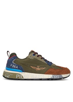 Sneakersy Aeronautica Militare 252SC0276UCT03546 Zielony ze sklepu eobuwie.pl w kategorii Buty sportowe męskie - zdjęcie 185456617
