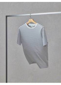 Reserved - T-shirt regular w paski - biały ze sklepu Reserved w kategorii T-shirty męskie - zdjęcie 185457335
