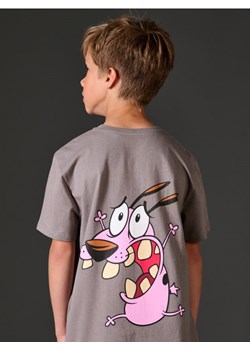 Sinsay - Koszulka z nadrukiem na plecach Courage the Cowardly Dog: Animated Series - szary ze sklepu Sinsay w kategorii T-shirty chłopięce - zdjęcie 185457935