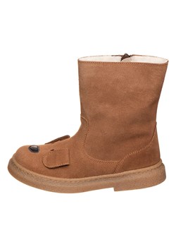 kmins Skórzane kozaki zimowe &quot;Vison&quot; w kolorze jasnobrązowym ze sklepu Limango Polska w kategorii Buty zimowe dziecięce - zdjęcie 185458805