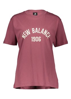 New Balance Koszulka sportowa &quot;Essentials Varsity&quot; w kolorze różowym ze sklepu Limango Polska w kategorii Bluzki damskie - zdjęcie 185458938