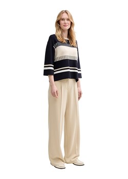 Tom Tailor Sweter w kolorze granatowo-beżowym ze sklepu Limango Polska w kategorii Swetry damskie - zdjęcie 185459045