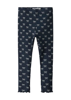 name it Legginsy &quot;Karinna&quot; w kolorze granatowym ze sklepu Limango Polska w kategorii Spodnie dziewczęce - zdjęcie 185459117