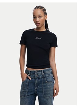 Desigual T-Shirt 25SWTK15 Czarny Regular Fit ze sklepu MODIVO w kategorii Bluzki damskie - zdjęcie 185459377