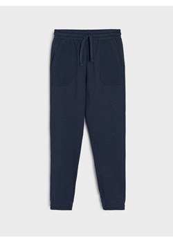 Sinsay - Spodnie jogger ze ściągaczami - granatowy ze sklepu Sinsay w kategorii Spodnie chłopięce - zdjęcie 185461905