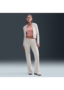 Damskie spodnie z wysokim stanem Nike Sportswear - Brązowy ze sklepu Nike poland w kategorii Spodnie damskie - zdjęcie 185462018