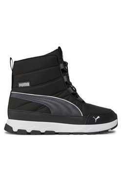 Śniegowce Puma Evolve Boot Jr 392644 01 Czarny ze sklepu eobuwie.pl w kategorii Buty zimowe dziecięce - zdjęcie 185462295