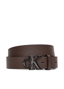 Pasek Męski Calvin Klein Ck Buckle 32Mm LV04D7022G Brązowy ze sklepu eobuwie.pl w kategorii Paski męskie - zdjęcie 185462368