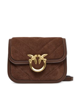 Torebka PINKO Love Box Bag Fl Mini AI 25-26 PLTT 104297 A2JH Brązowy ze sklepu eobuwie.pl w kategorii Listonoszki - zdjęcie 185462378
