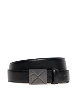 Pasek Męski Calvin Klein Emblem Plaque Buckle 32Mm LV04D7046G Czarny ze sklepu eobuwie.pl w kategorii Paski męskie - zdjęcie 185462485