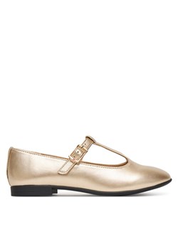 Baleriny Tommy Hilfiger T3A3-34001-1372 S Złoty ze sklepu eobuwie.pl w kategorii Balerinki dziecięce - zdjęcie 185462507