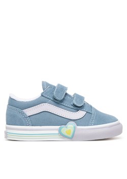 Vans Tenisówki Old Skool V Heart VN000D4SCFL1 Niebieski ze sklepu MODIVO w kategorii Trampki dziecięce - zdjęcie 185464275