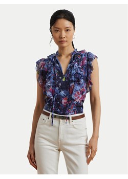 LAUREN RALPH LAUREN Bluzka 200970718001 Granatowy Relaxed Fit ze sklepu MODIVO w kategorii Bluzki damskie - zdjęcie 185464298