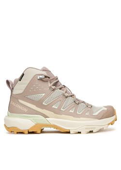 Salomon Trekkingi X Ultra 360 Edge Mid Gore-Tex L47816300 Beżowy ze sklepu MODIVO w kategorii Buty trekkingowe damskie - zdjęcie 185464307