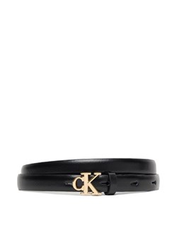 Calvin Klein Pasek Damski Ck Buckle 15Mm Fixed Belt LV04F7055G Czarny ze sklepu MODIVO w kategorii Paski damskie - zdjęcie 185466345
