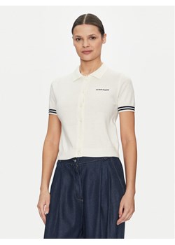 Guess Jeans Sweter W5GR03 Z3HO2 Écru Regular Fit ze sklepu MODIVO w kategorii Swetry damskie - zdjęcie 185466356