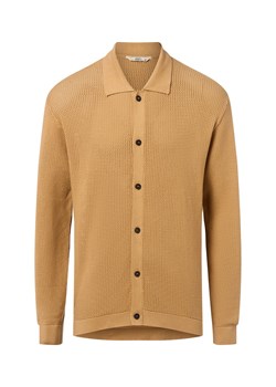 Redefined Rebel Męski kardigan - RRSantana Mężczyźni Bawełna wielbłądzi jednolity ze sklepu vangraaf w kategorii Swetry męskie - zdjęcie 185466756