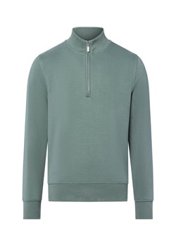 Nils Sundström Troyer męski Mężczyźni Bawełna jodłowy jednolity ze sklepu vangraaf w kategorii Bluzy męskie - zdjęcie 185466777