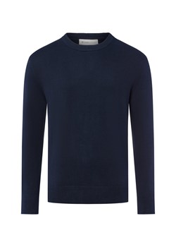 Tom Tailor Denim Męski sweter z dzianiny Mężczyźni Bawełna granatowy jednolity ze sklepu vangraaf w kategorii Swetry damskie - zdjęcie 185466786