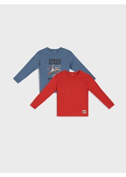 Sinsay - Koszulki z długimi rękawami 2 pack - szary ze sklepu Sinsay w kategorii T-shirty chłopięce - zdjęcie 185468835