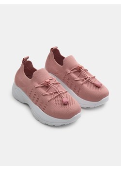 Sinsay - Sneakersy z lekką podeszwą i ściągaczami - różowy ze sklepu Sinsay w kategorii Buty sportowe dziecięce - zdjęcie 185468856