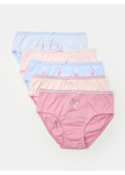 Sinsay - Bawełniane majtki figi 5 pack - wielobarwny ze sklepu Sinsay w kategorii Majtki dziecięce - zdjęcie 185468975