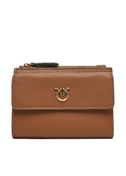 Duży Portfel Damski PINKO Compact Wallet AI 25-26 PCPL 103612 A29Q Brązowy ze sklepu eobuwie.pl w kategorii Portfele damskie - zdjęcie 185469336