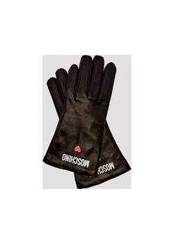 Moschino Skórzane rękawiczki | z dodatkiem wełny ze sklepu Gomez Fashion Store w kategorii Rękawiczki damskie - zdjęcie 185470609