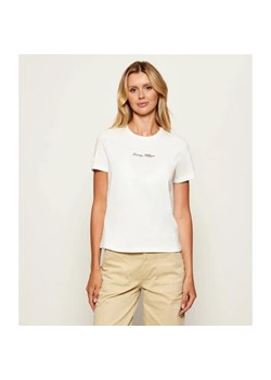 Tommy Hilfiger T-shirt | Regular Fit ze sklepu Gomez Fashion Store w kategorii Bluzki damskie - zdjęcie 185470656
