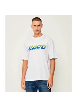 Hugo Blue T-shirt Napolux | Regular Fit ze sklepu Gomez Fashion Store w kategorii T-shirty męskie - zdjęcie 185470748