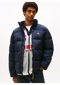 Tommy Jeans Pikowana kurtka męska Mężczyźni granatowy jednolity ze sklepu vangraaf w kategorii Kurtki męskie - zdjęcie 185472635