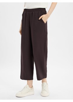 Opus Damskie spodnie materiałowe - Myha barrel city Kobiety Sztuczne włókno czekoladowy jednolity ze sklepu vangraaf w kategorii Spodnie damskie - zdjęcie 185472637