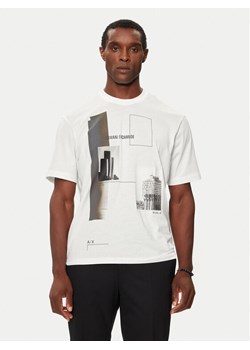 Armani Exchange T-Shirt 6DZTHZ ZJBYZ 61AK Biały Regular Fit ze sklepu MODIVO w kategorii T-shirty męskie - zdjęcie 185473408