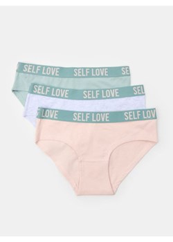 Sinsay - Majtki hipster 3 pack - wielobarwny ze sklepu Sinsay w kategorii Majtki damskie - zdjęcie 185478965