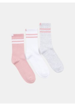 Sinsay - Skarpetki w paski 3 pack - wielobarwny ze sklepu Sinsay w kategorii Skarpetki damskie - zdjęcie 185479199
